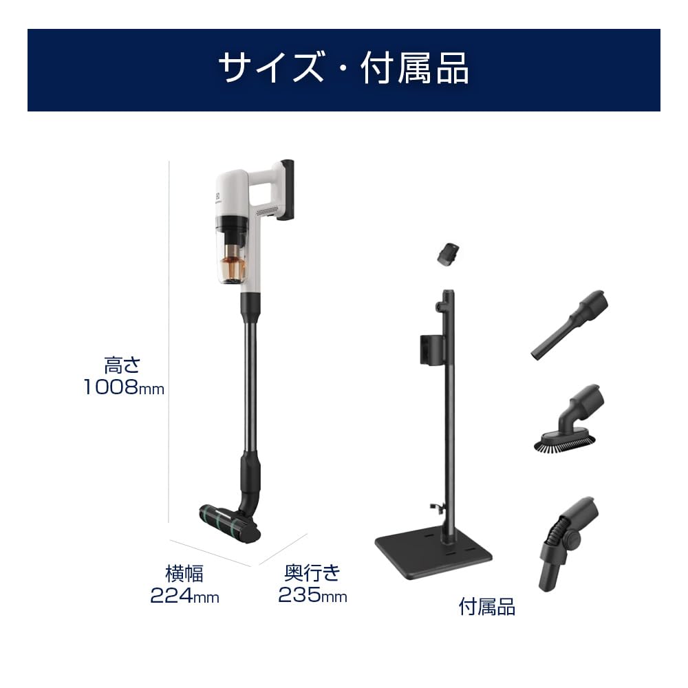 Amazon.co.jp: Electrolux EFP71524 Cordless Vacuum Cleaner, 700