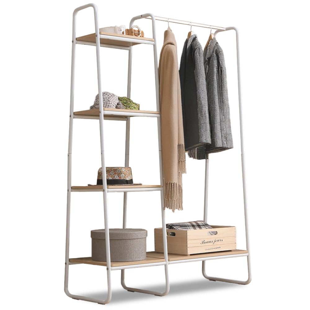 Amazon｜アイリスオーヤマ ハンガーラック ラック付き ボード1枚 幅101