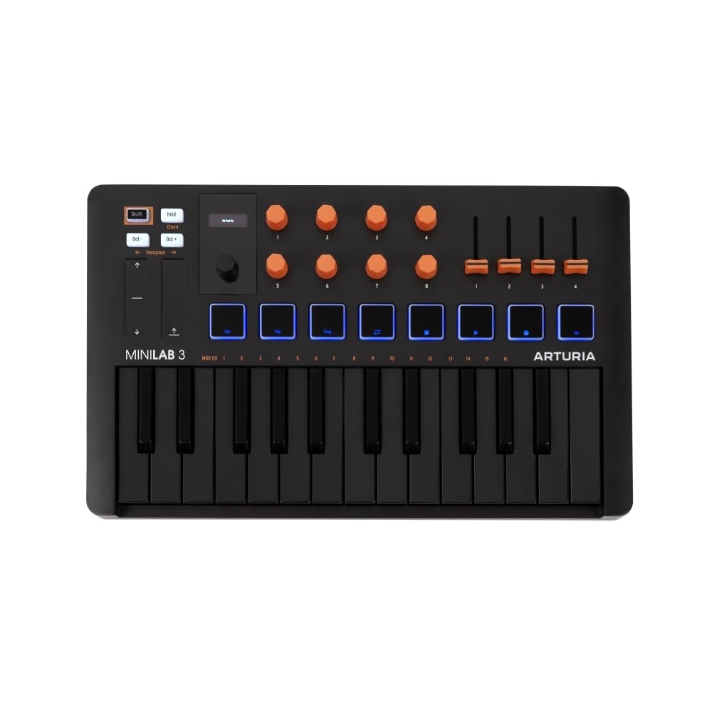 Amazon.com: Arturia MiniLab 3 Compact MIDI Keyboard and Pad