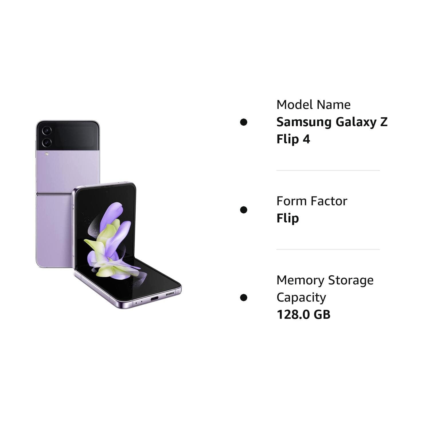 Amazon.com: SAMSUNG Galaxy Z Flip 4 5G, US Version, 128GB, Bora