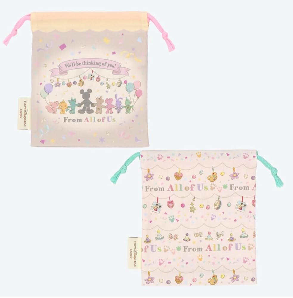 Amazon.co.jp: ダッフィー＆フレンズ きんちゃく 2枚セット フロム