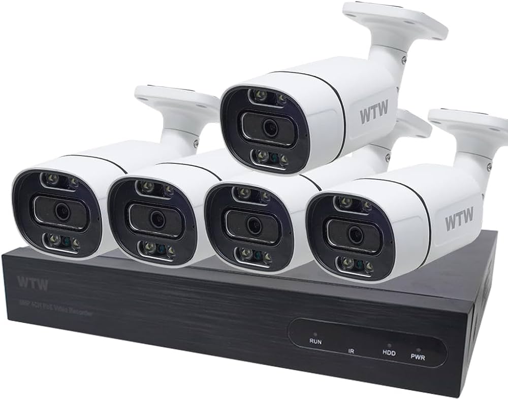 Amazon.co.jp: WTW 塚本無線 500万画素XPoEバレット型白5台セット2TB