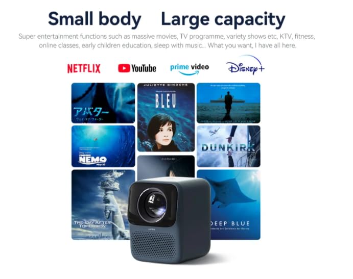 Amazon.com: Wanbo Upgraded T2 Max Projector 450ANSI Android 9.0