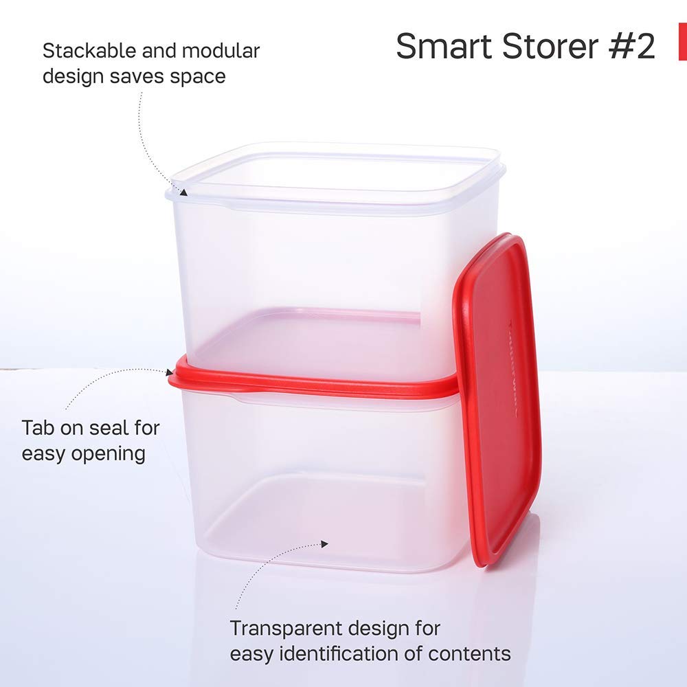 Amazon.com: Tupperware Smart Storer Square Container 2.5l 2pc