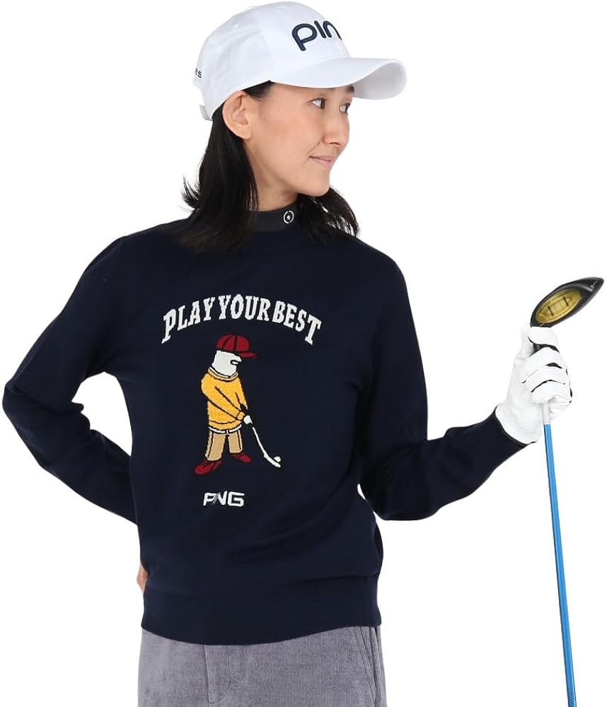 Amazon.co.jp: [ピン アパレル] レディース クルーネックニット (Mr