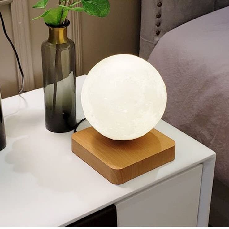 Amazon.co.jp : 月 ライト 月型ライト ラバライト 磁気浮上 月型照明