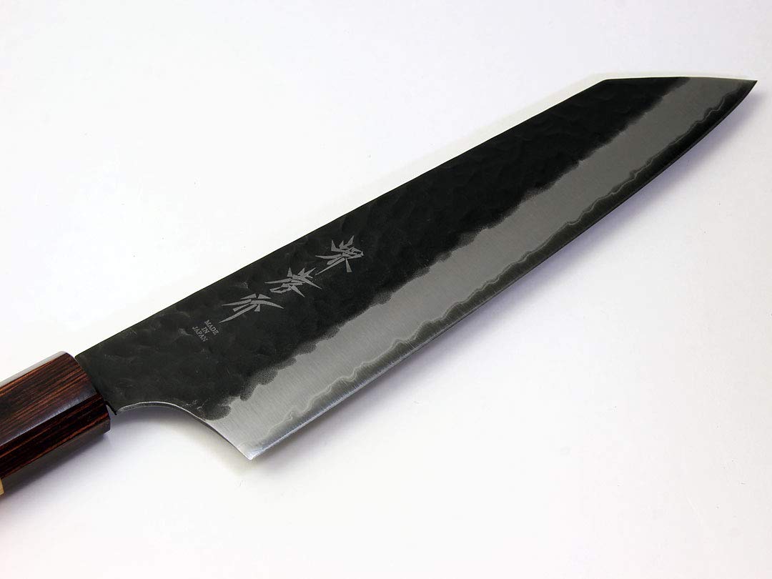 Amazon | 堺孝行 青紙スーパー割込 黒鎚目 剣型牛刀（切付牛刀）190