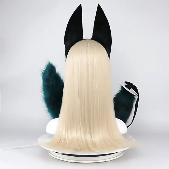 Amazon.co.jp: [Izemisonico] 狐耳 尻尾 2点セット コスプレ 尖った耳