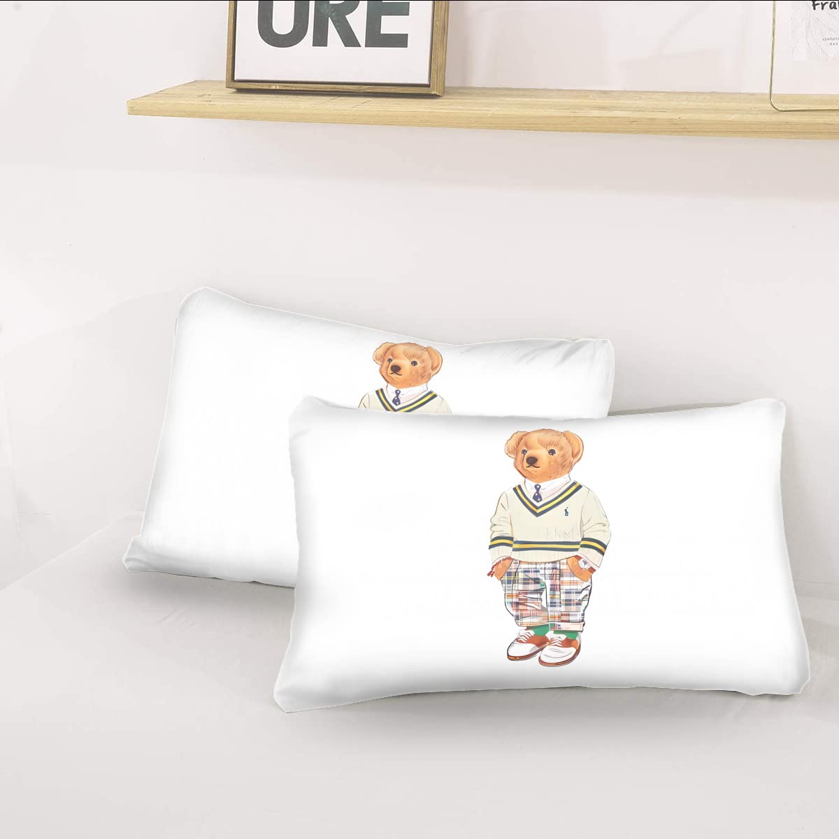 Amazon｜くま ポロベアー bear polo bear 布団カバー 枕カバー 3ピース