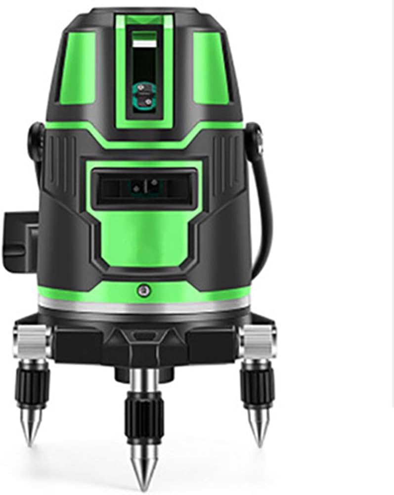 Amazon | グリーンレーザー 墨出し器 5ライン 6点 フルライン 高精度