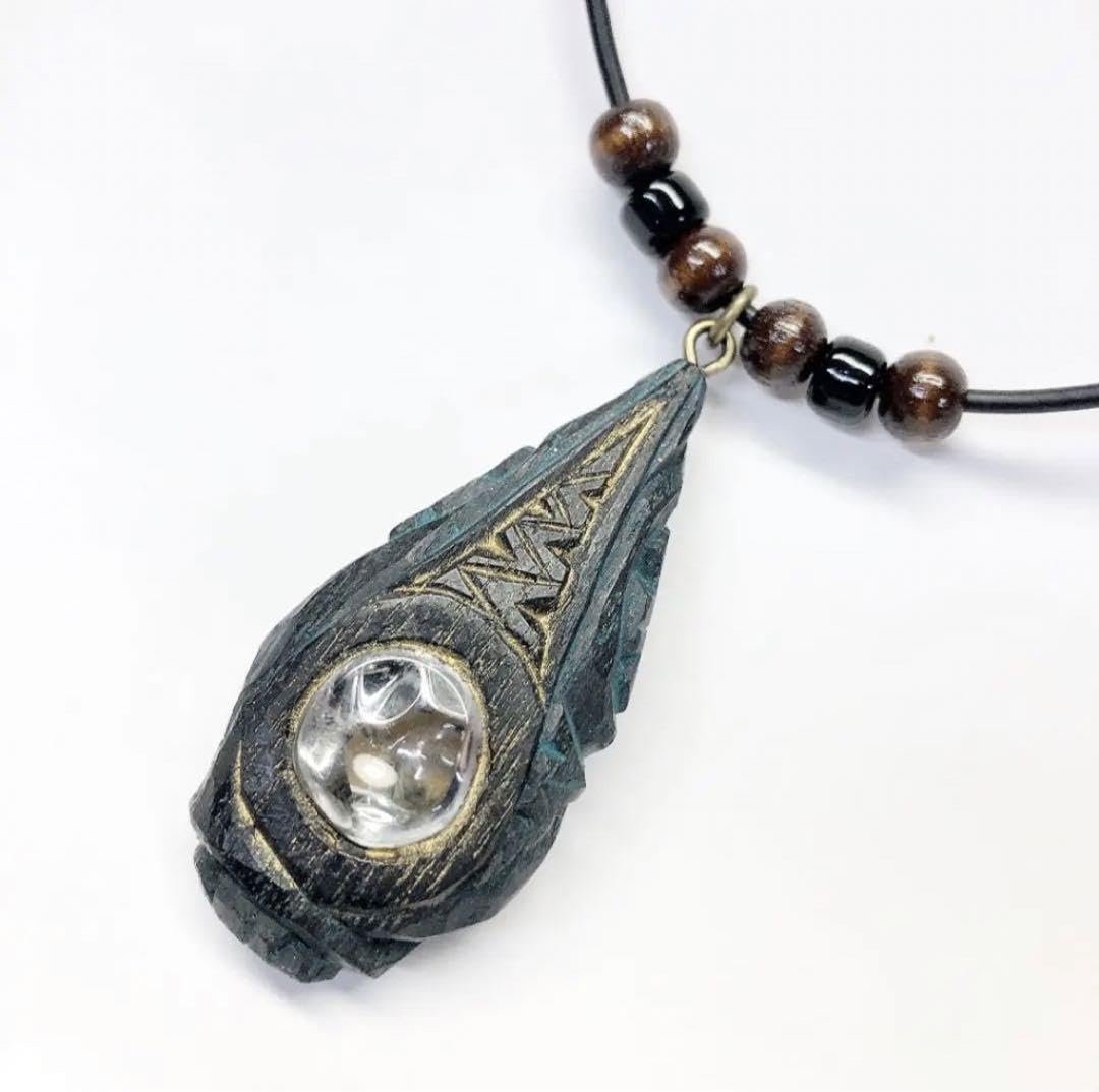 Amazon.co.jp: アイヌコタン 西田智三さん ネックレス 天然石 水晶