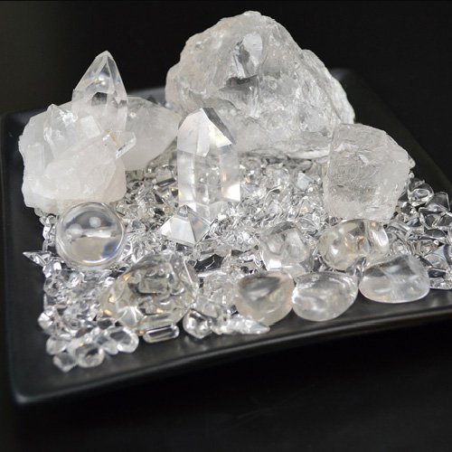 Amazon.co.jp: NO-5極上浄化セット 天然本水晶【高級クリスタル】浄化