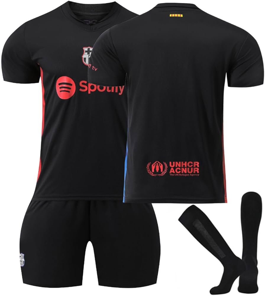 Amazon | バルセロナ ユニフォーム アウェイ 24-25 背番号6、8、10