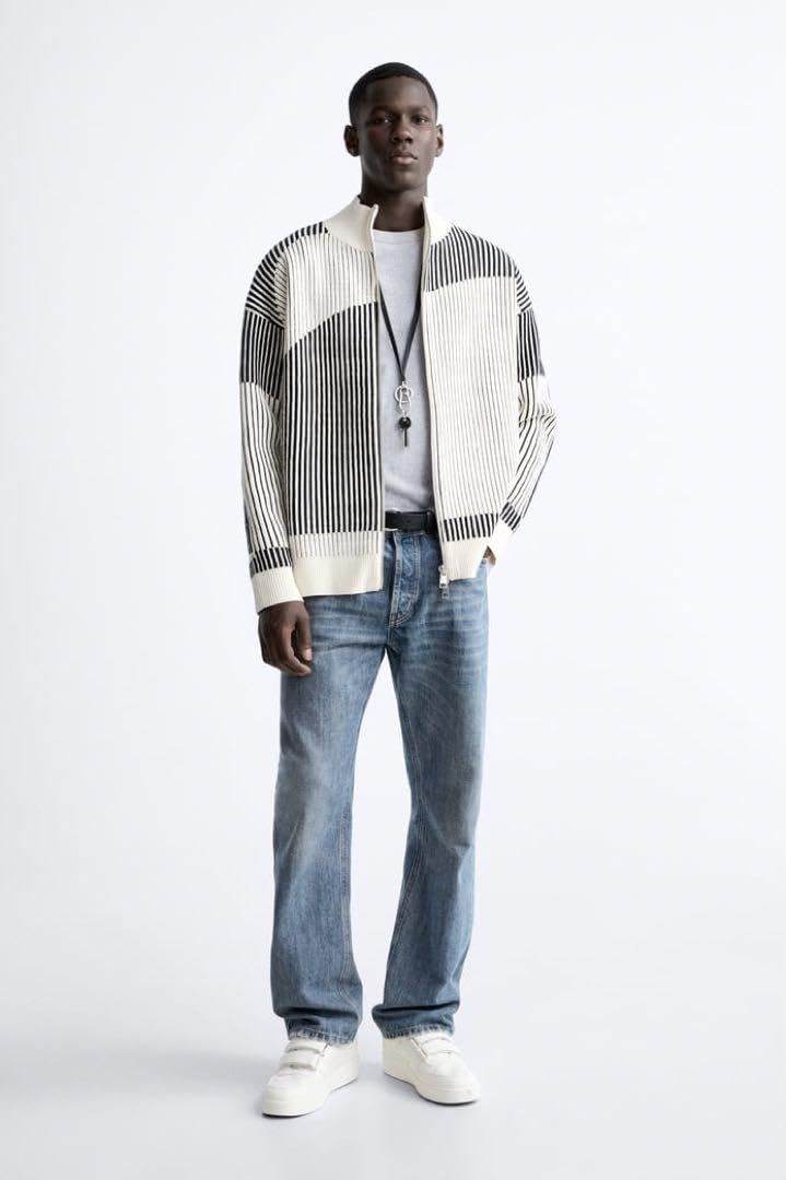 Amazon.co.jp: 目黒蓮さん着用 ZARA コント シェニール カーディガン