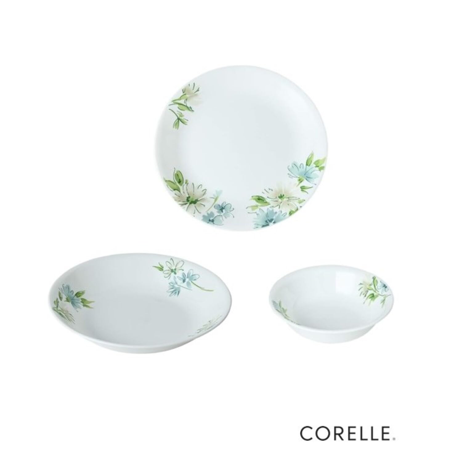 Amazon.co.jp: コレール 3点セット 中皿 深皿 小ボウル 割れにくい