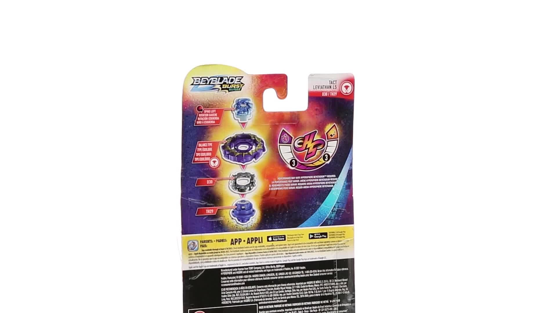 Amazon.com: Beyblade Burst Rise Hypersphere Tact Leviathan L5