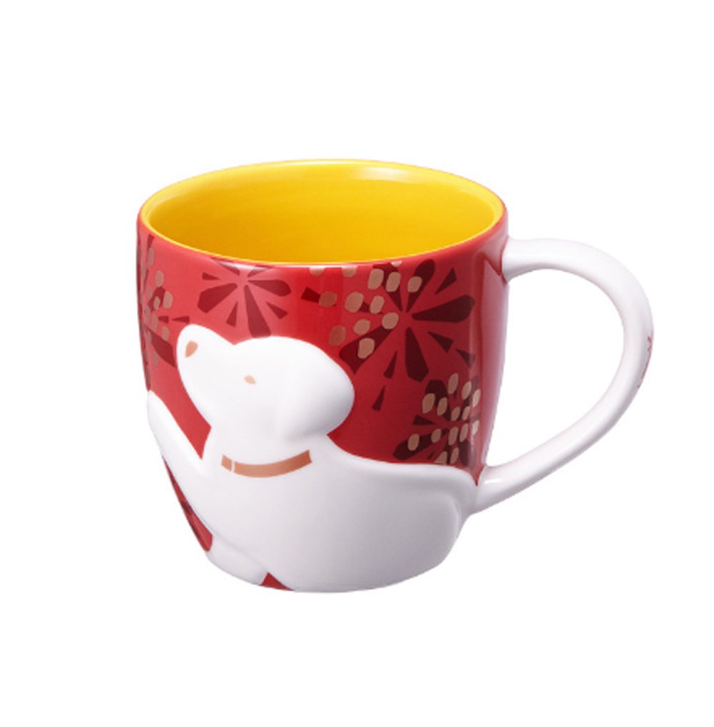 Amazon.co.jp: [starbucks]スタバ干支戌マグ New year dog red mug