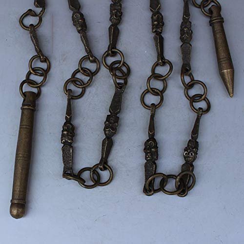 Amazon.co.jp: 古い銅純銅仏頭9節鞭飾り武道鞭練習鞭工芸品装飾品