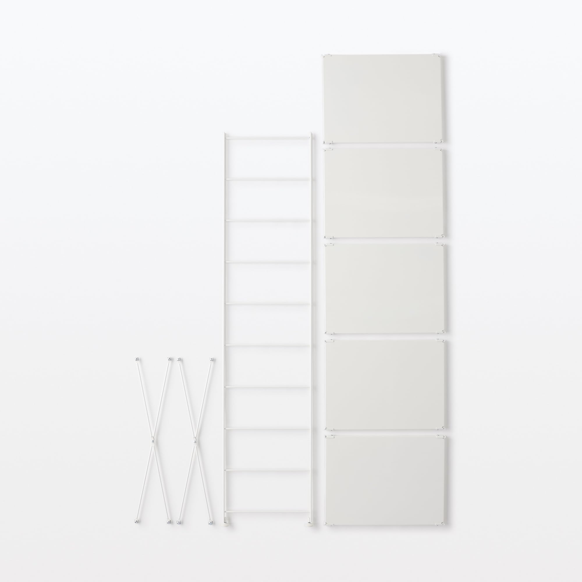 Amazon｜無印良品 スチールユニットシェルフ用スチール棚追加セット 幅