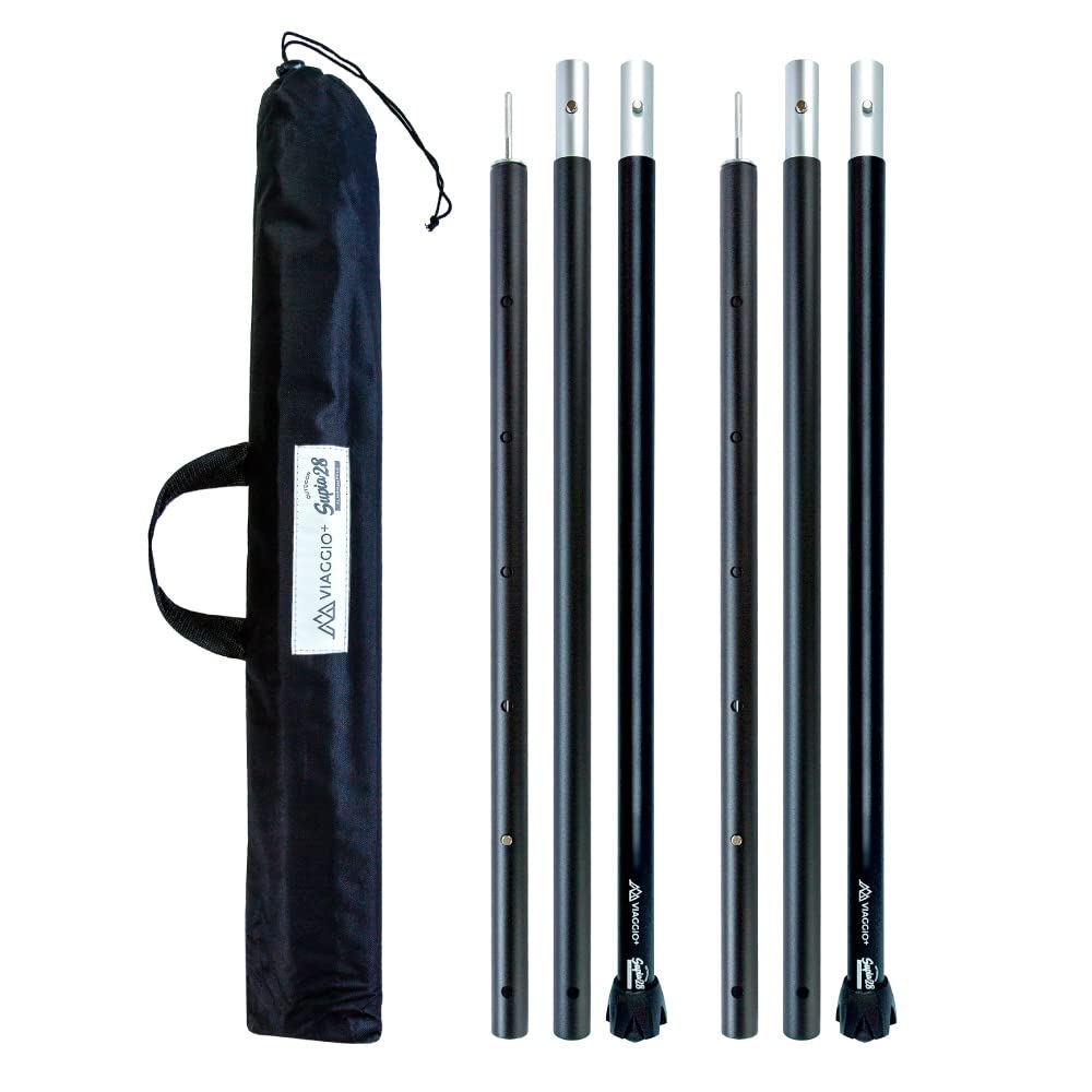 Amazon | Viaggio+ タープポール テントポール 高さ調節 5段階 130