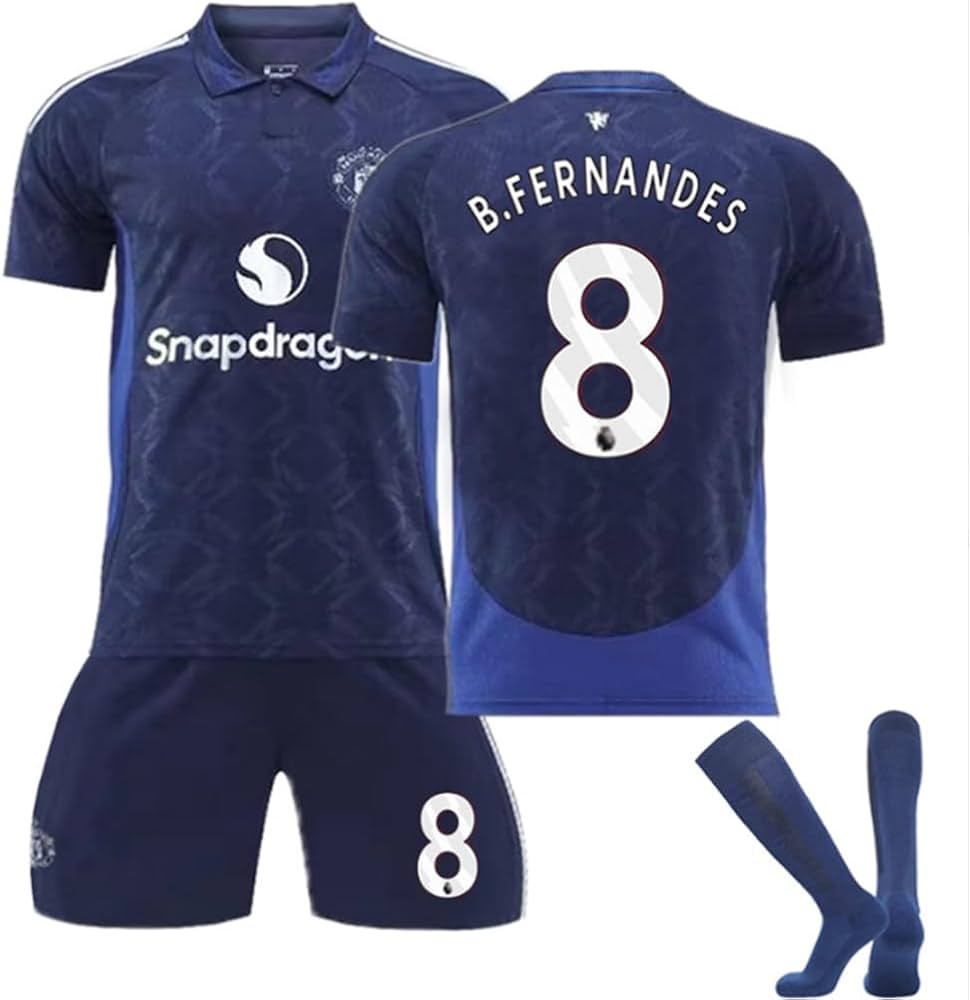 Amazon.co.jp: 24-25 Manchester United Away Bruno Fernandes Soccer