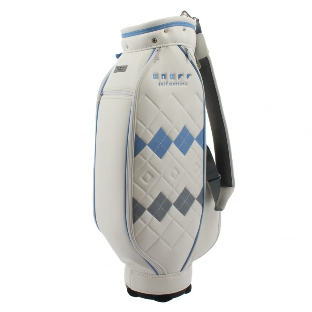ONOFF ゴルフバッグ ネイビー ダイヤモンドパターン 【公式通販】