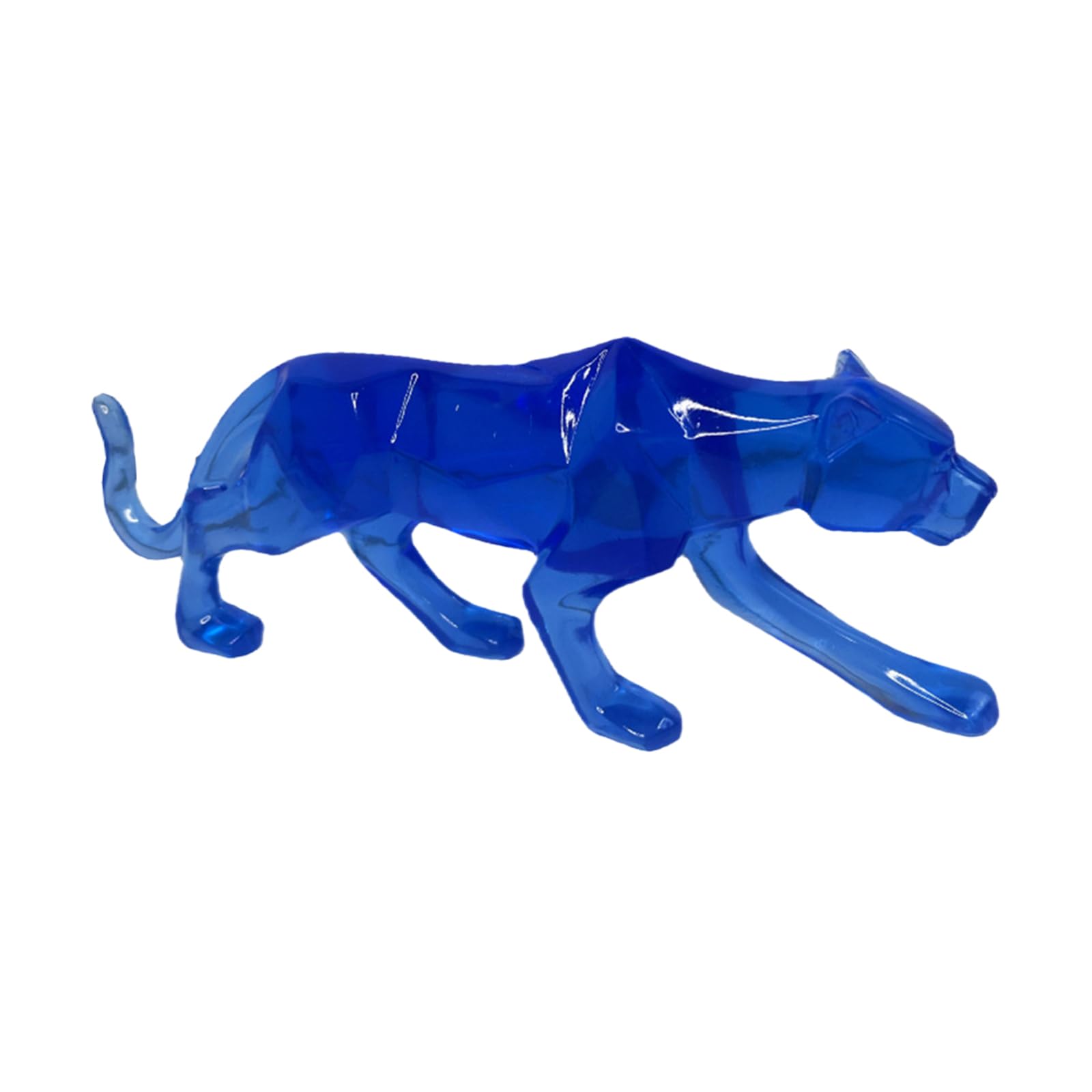 Amazon.co.jp: チーターの置物 | 歩く樹脂のヒョウの装飾彫刻 | クリア