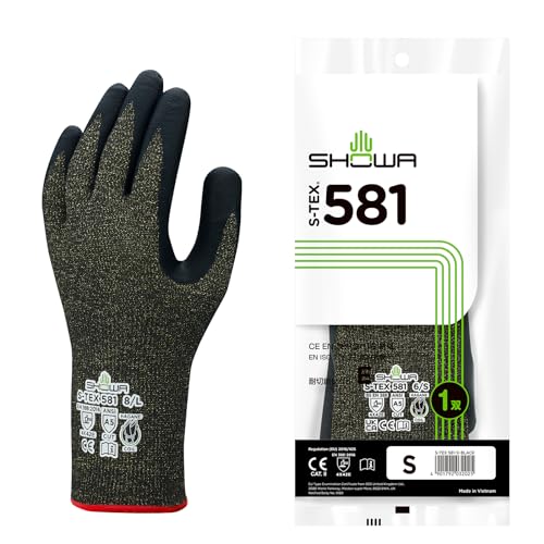 Amazon | ショーワグローブ 【耐切創レベル5】 S-TEX 581 Sサイズ 1双