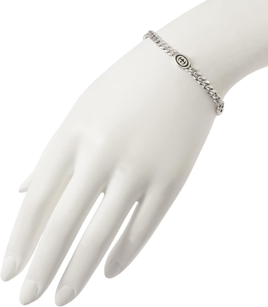 Amazon | グッチ インターロッキングG チェーン シルバー ブレスレット