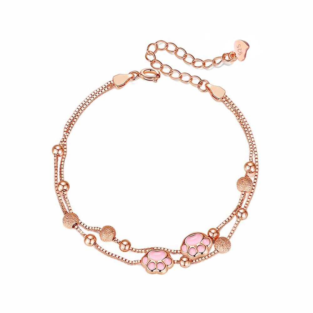 Amazon.co.jp: 猫 ブレスレット レディース 高級 シルバー925 純銀製