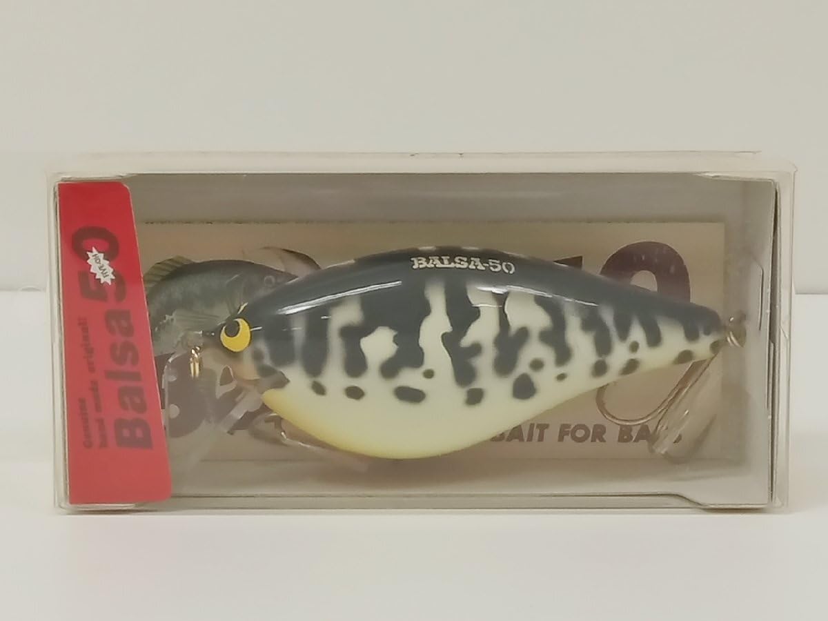 さちぞうです。Balsa 50 ブラック/ホワイト クランクベイト さちぞう
