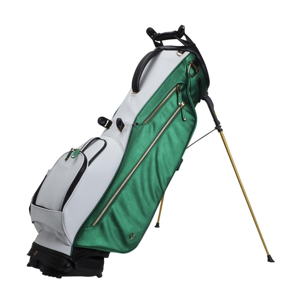 VESSEL ゴルフバッグ グリーン/ホワイト