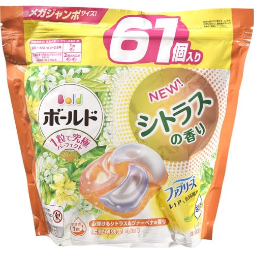Amazon.co.jp: ボールド 洗濯洗剤 ジェルボール 4in1 シトラス