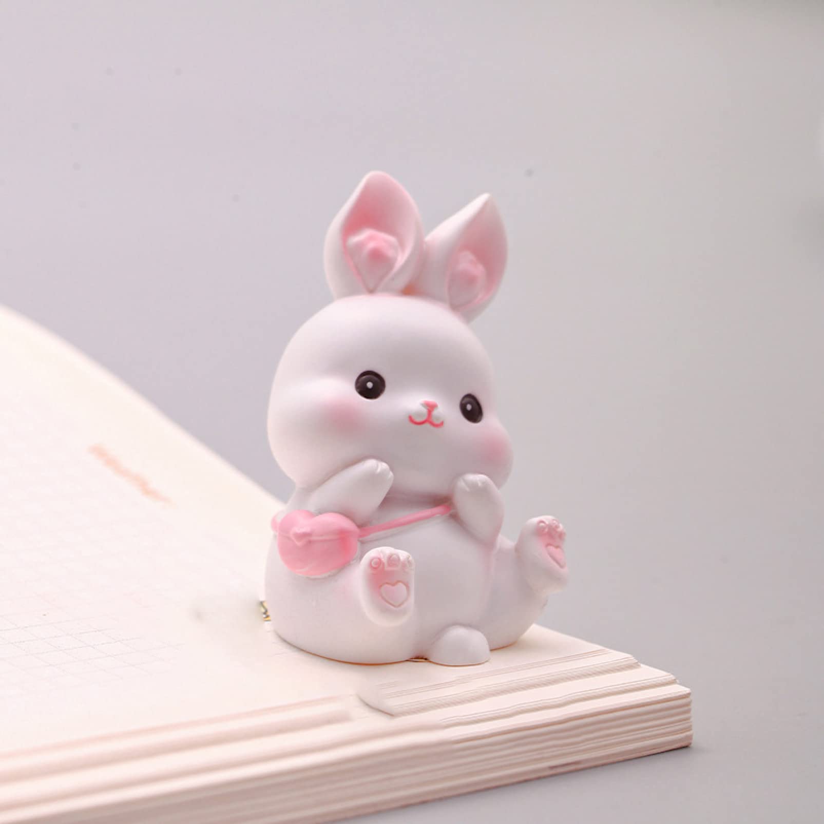 Amazon.co.jp: うさぎ 置物 置き物 雑貨ウサギ ピンク 兎 天使