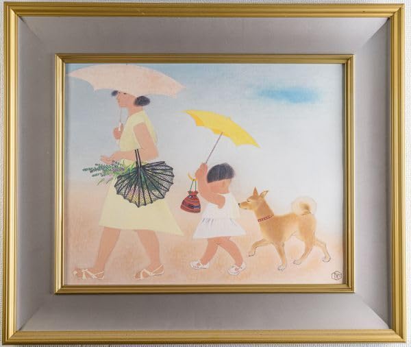 Amazon.co.jp: □ 小倉遊亀|径|シルクスクリーン(顔彩方式複製画)|印有