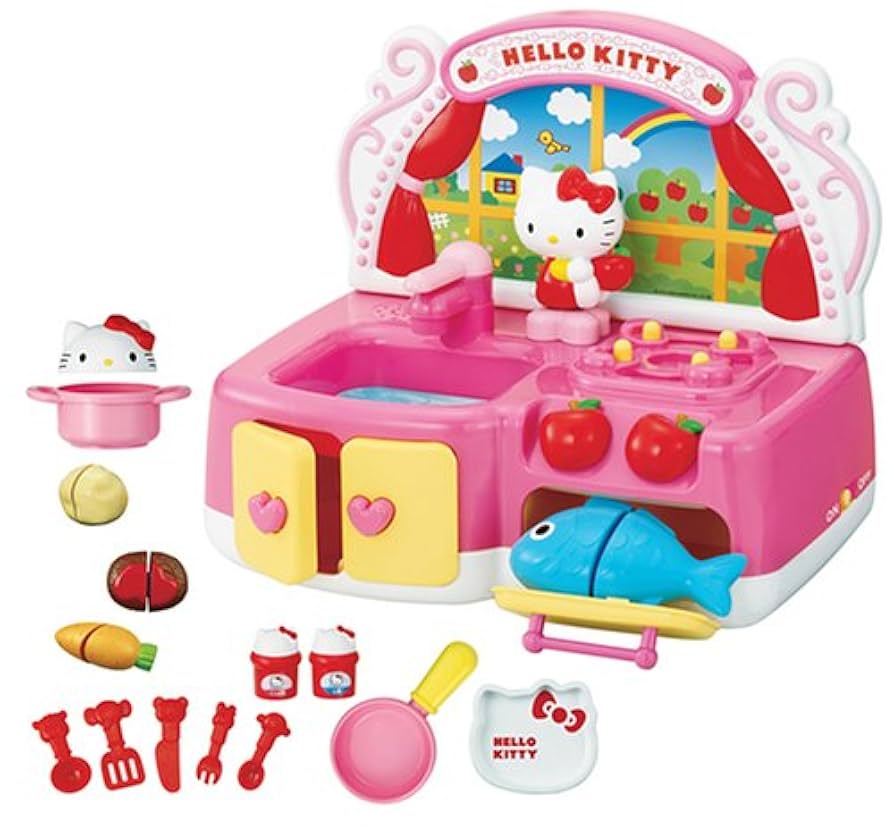 木製 ハローキティ キッチン コンロ ☆ 高さ 約55cm おままごと