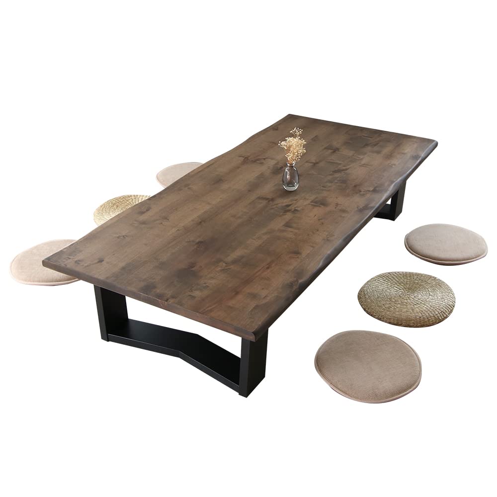 Amazon｜座卓 180 センターテーブル 木製 Lサイズ ローテーブル 一枚板