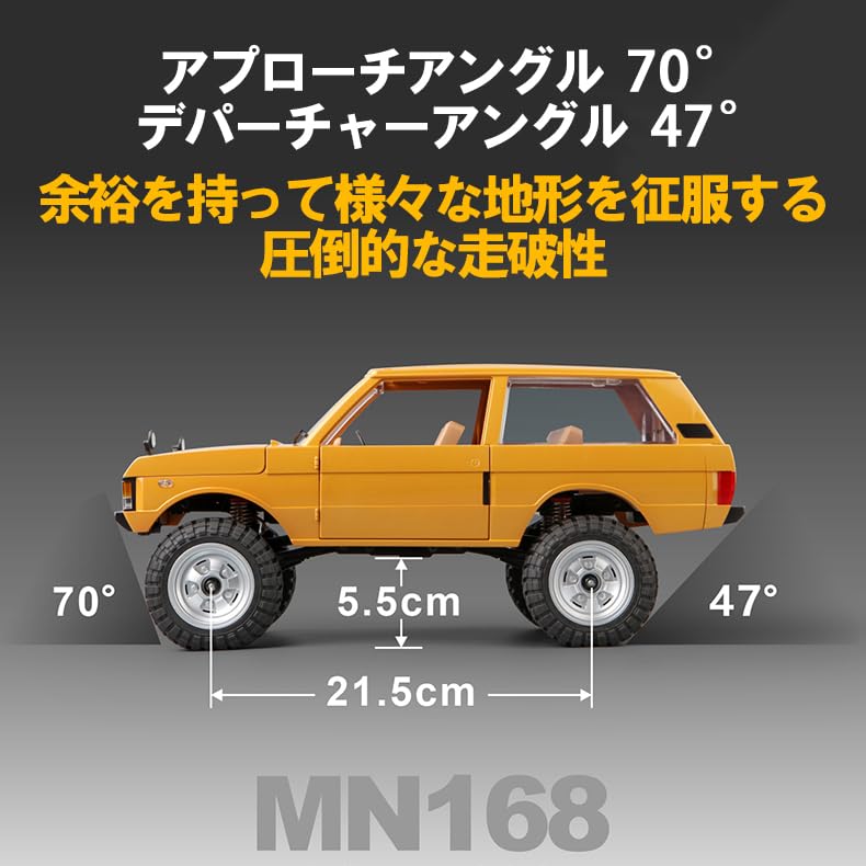 Amazon.co.jp: MN MODEL 1:12 初代レンジローバーMN-168 SUVラジコン