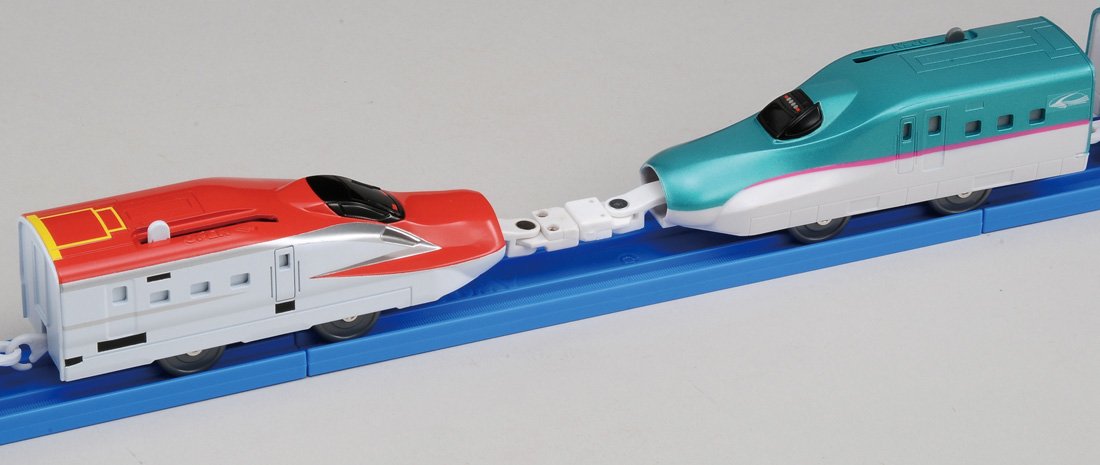 Amazon | プラレール 連結!E6系スーパーこまち&トミカアーチ踏切セット