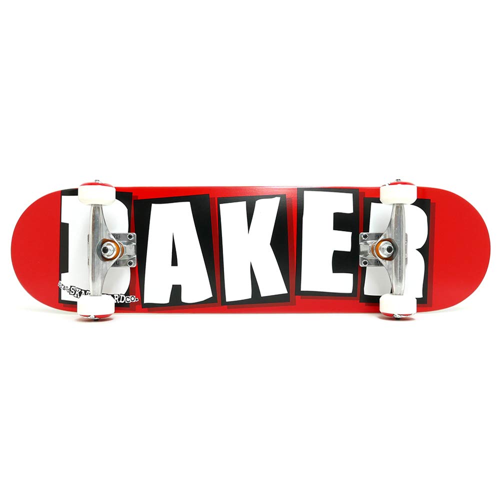 BAKER スケートボード コンプリート Baker Brand Logo Red 8.0