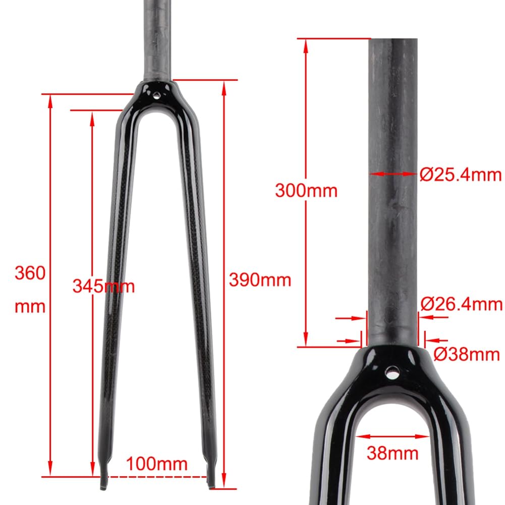 Amazon | Mcbridenty ブラック自転車フォーク ヴィンテージ自転車