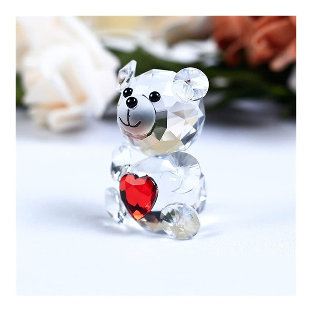 Amazon.co.jp: 瞑想用 クリスタル かわいいクマの置物 ミニチュア