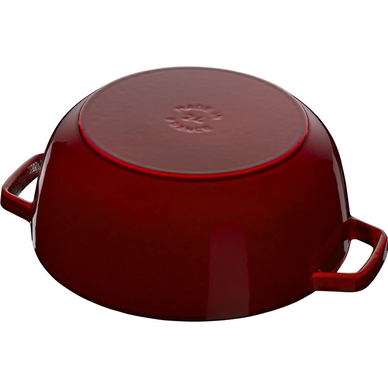 Amazon.com: STAUB 24cm Round Cast Iron Lily French Oven Grenadine