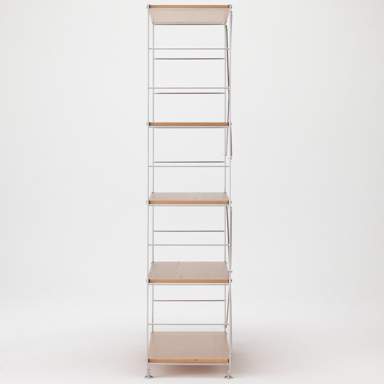 Amazon｜無印良品 ステンレスユニットシェルフ オーク材棚セット