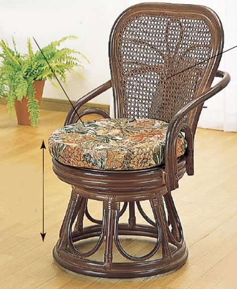 Amazon｜籐(ラタン)椅子 ラウンドチェアー 座面高37センチ S-42B 籐