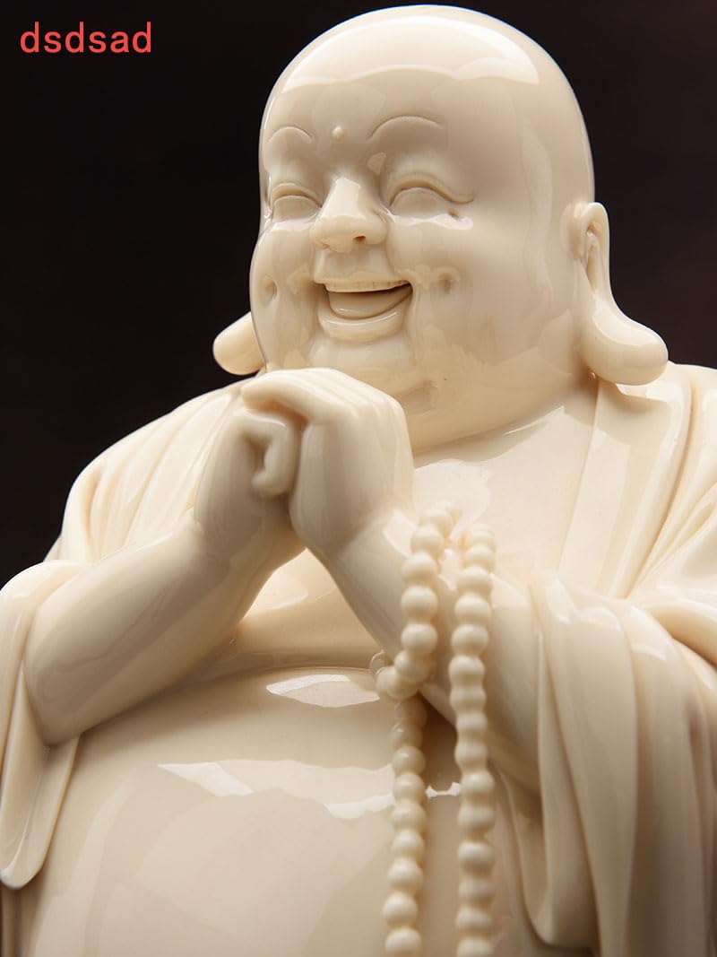 Amazon｜工芸の名匠 白磁 七福神 布袋様 大きなお腹の布袋様、仏像の