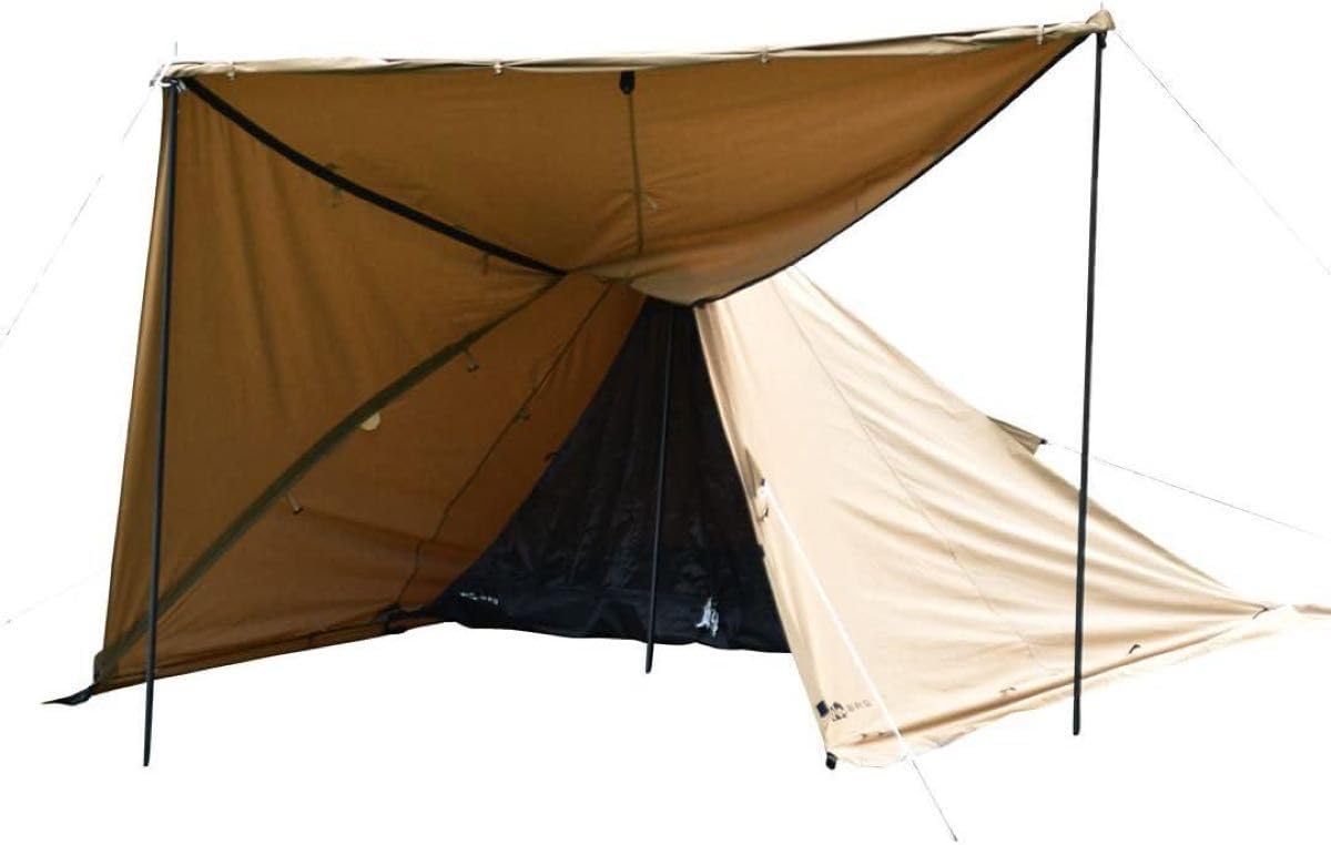 Amazon.co.jp: 二股ポールセット WAQ Alpha TC ワンポール ティピー