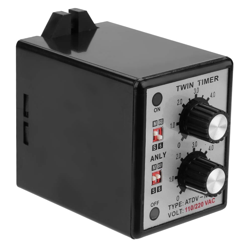 ATDV-NC Twin Timer Relay, with Timing Power-on and Power-Off