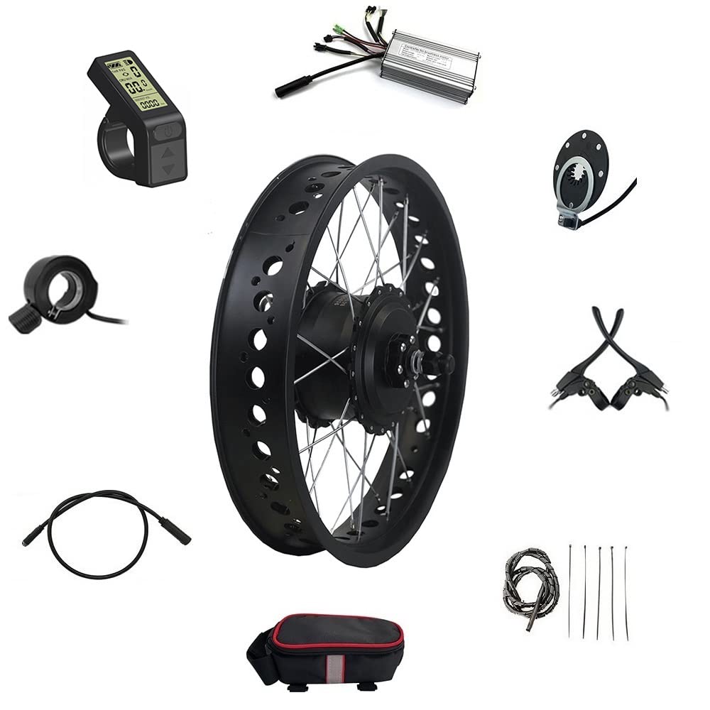 Amazon | 電動自転車変換キット、36V / 48V 500Wモーター、ブラシレス