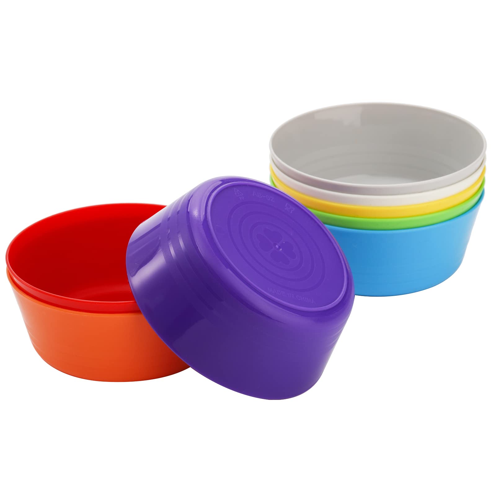 Amazon.co.jp: Frcctre 子供用プラスチックボウル 24個パック 11オンス